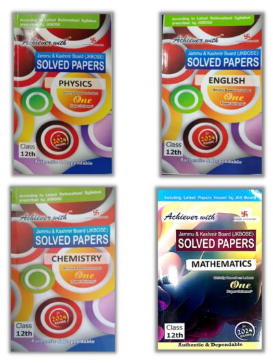 Achievers JKBOSE Class 12th PCME Solved Papers 2025